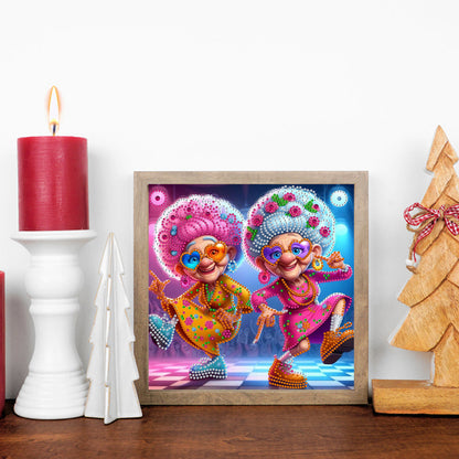 Cute Grandma - Special Shaped Drill Diamond Painting 30*30CM