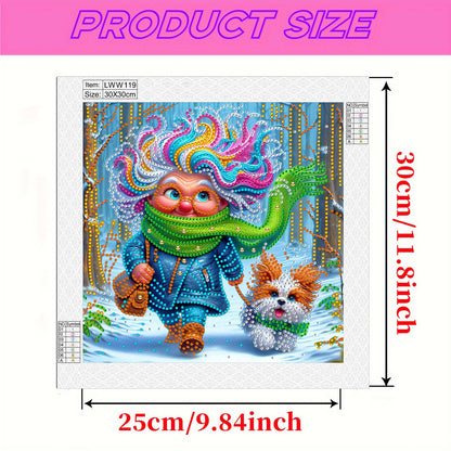 Cute Grandma - Special Shaped Drill Diamond Painting 30*30CM