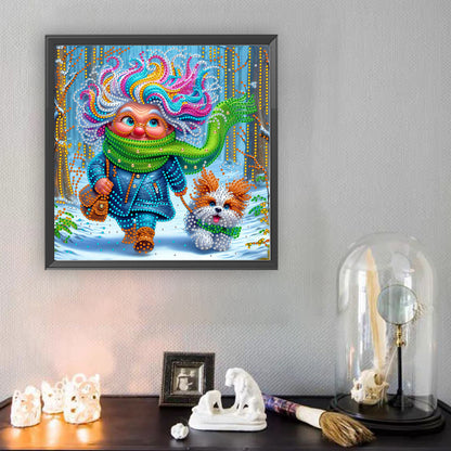 Cute Grandma - Special Shaped Drill Diamond Painting 30*30CM