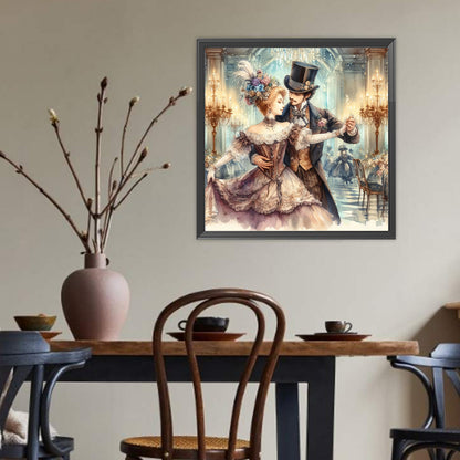 Vintage Dance Partners - Full Round Drill Diamond Painting 40*40CM