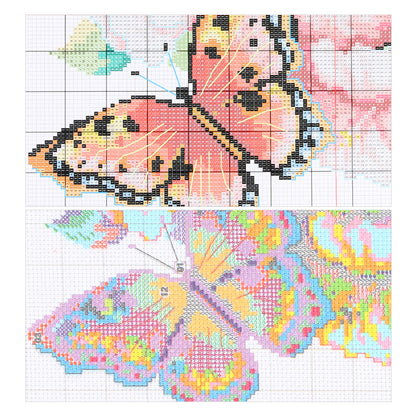 Fruit Rainbow Popsicle - 11CT Stamped Cross Stitch 60*75CM (Brand)