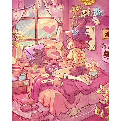 Cartoon Girl - Full Round Drill Diamond Painting 40*50CM