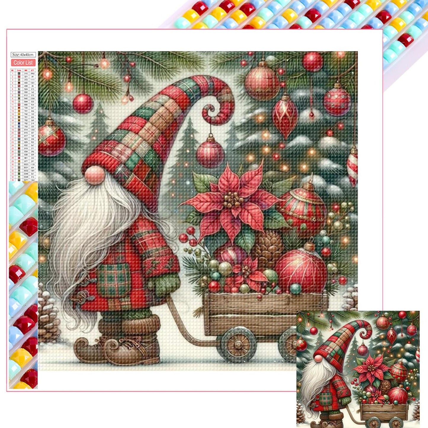Christmas Elf - Full Square Drill Diamond Painting 40*40CM