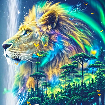 Lion - Full Square Drill Diamond Painting 40*40CM