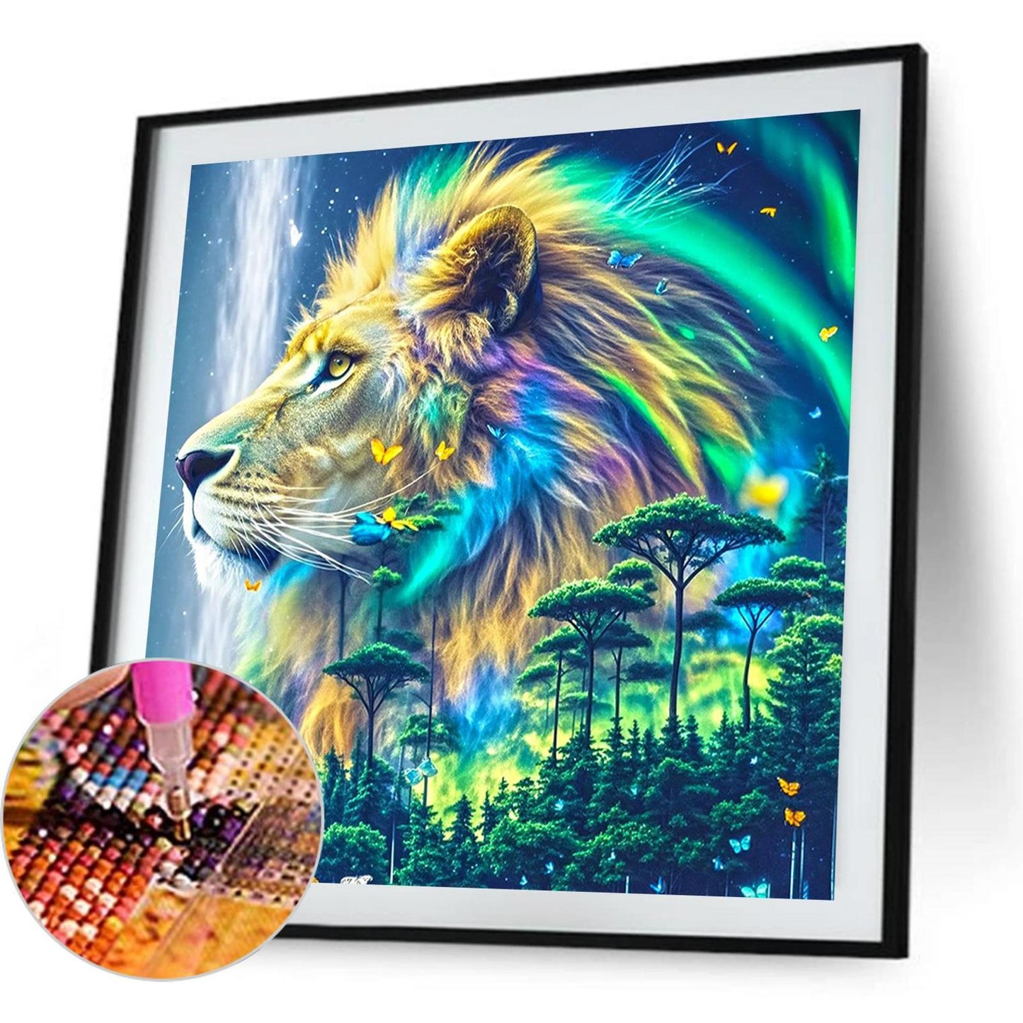 Lion - Full Square Drill Diamond Painting 40*40CM