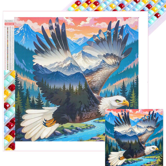 Eagle - Full Square Drill Diamond Painting 40*40CM