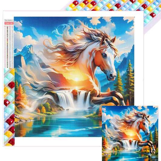 Horse - Full Square Drill Diamond Painting 40*40CM