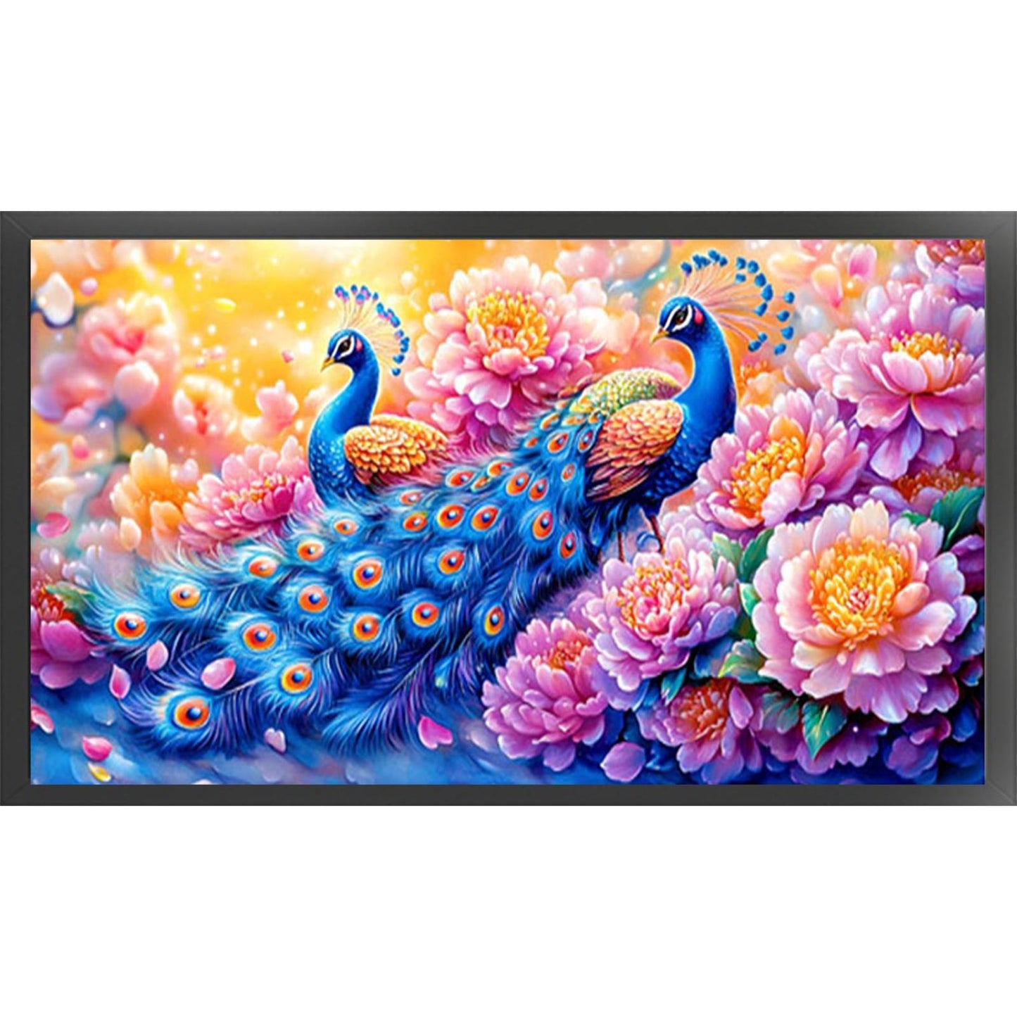 Peacock - 11CT Stamped Cross Stitch 90*50CM (Mona Lisa Brand)