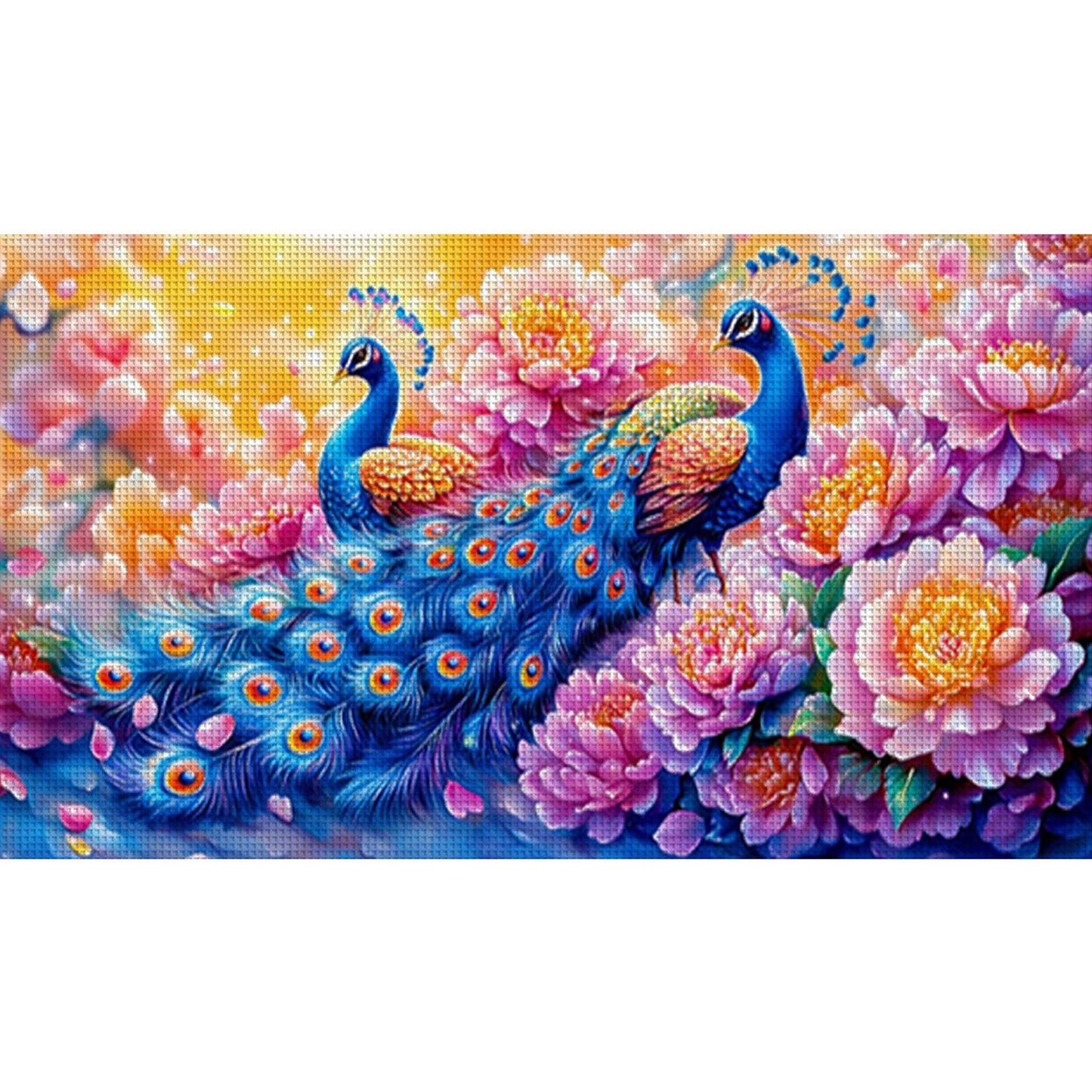 Peacock - 11CT Stamped Cross Stitch 90*50CM (Mona Lisa Brand)