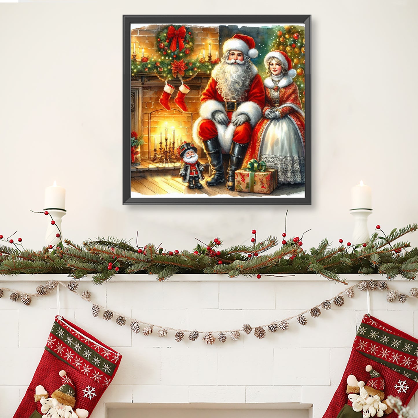 Santa Claus - Full Round Drill Diamond Painting 40*40CM