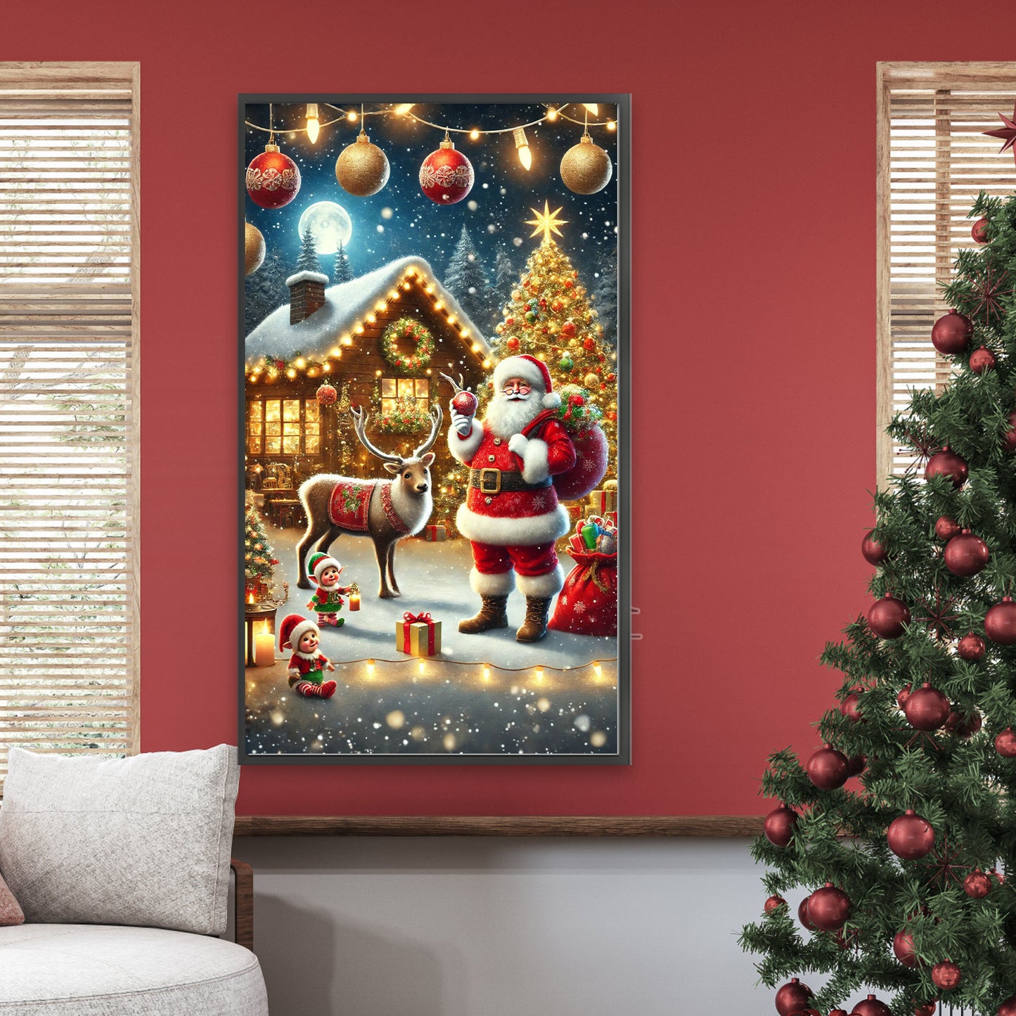Santa Claus - Full Round Drill Diamond Painting 40*70CM