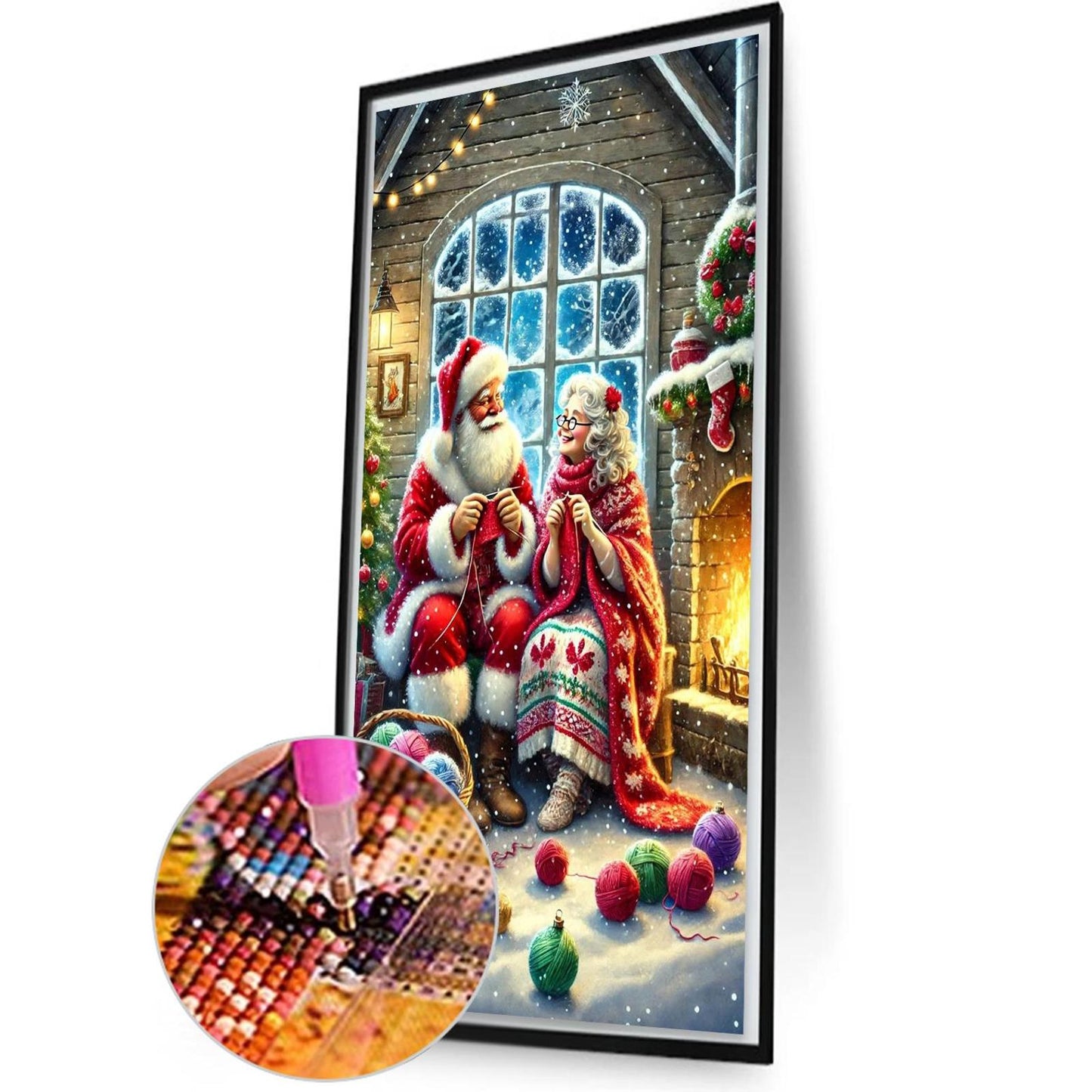 Christmas Couple - Full Round Drill Diamond Painting 40*70CM