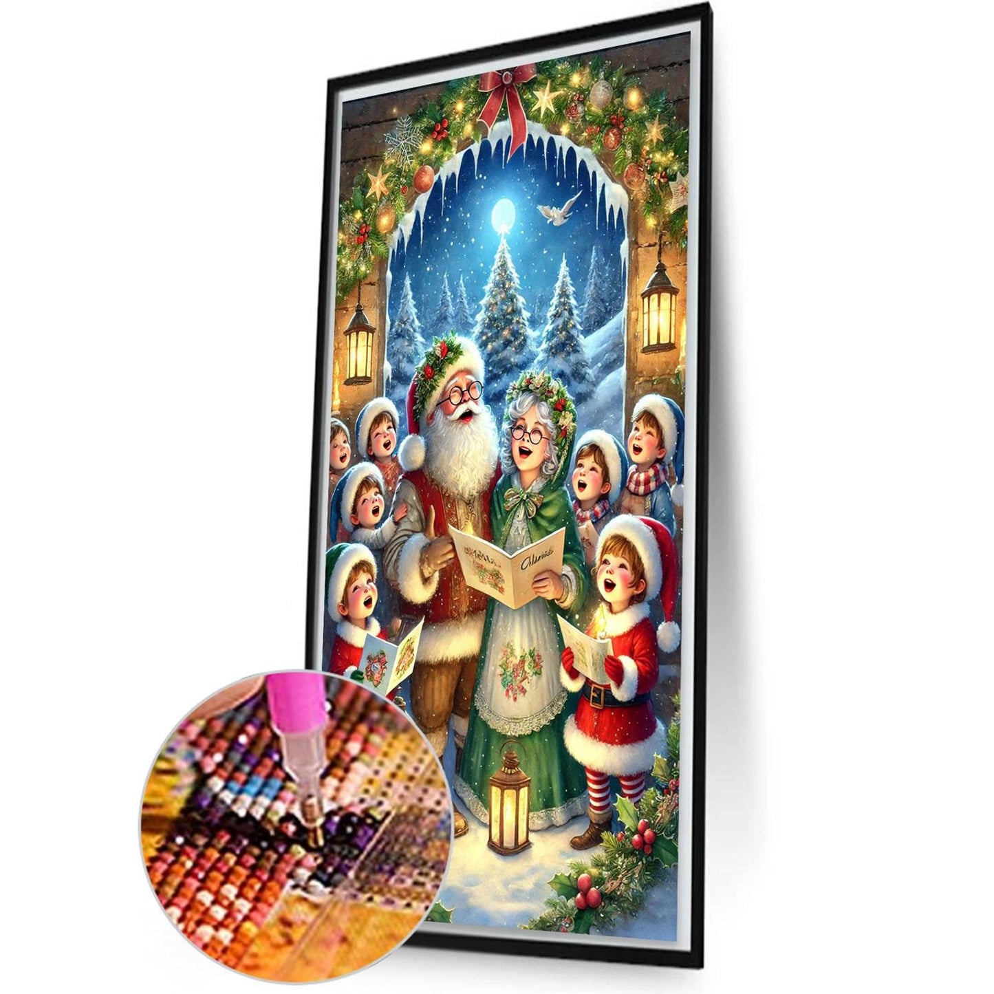 Christmas Atmosphere - Full Round Drill Diamond Painting 40*70CM