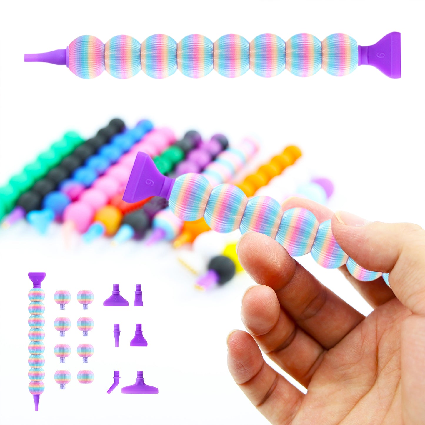 5D Diamond Painting Pen Kit Diamond Art Pen for DIY Diamond Art (Colorful)