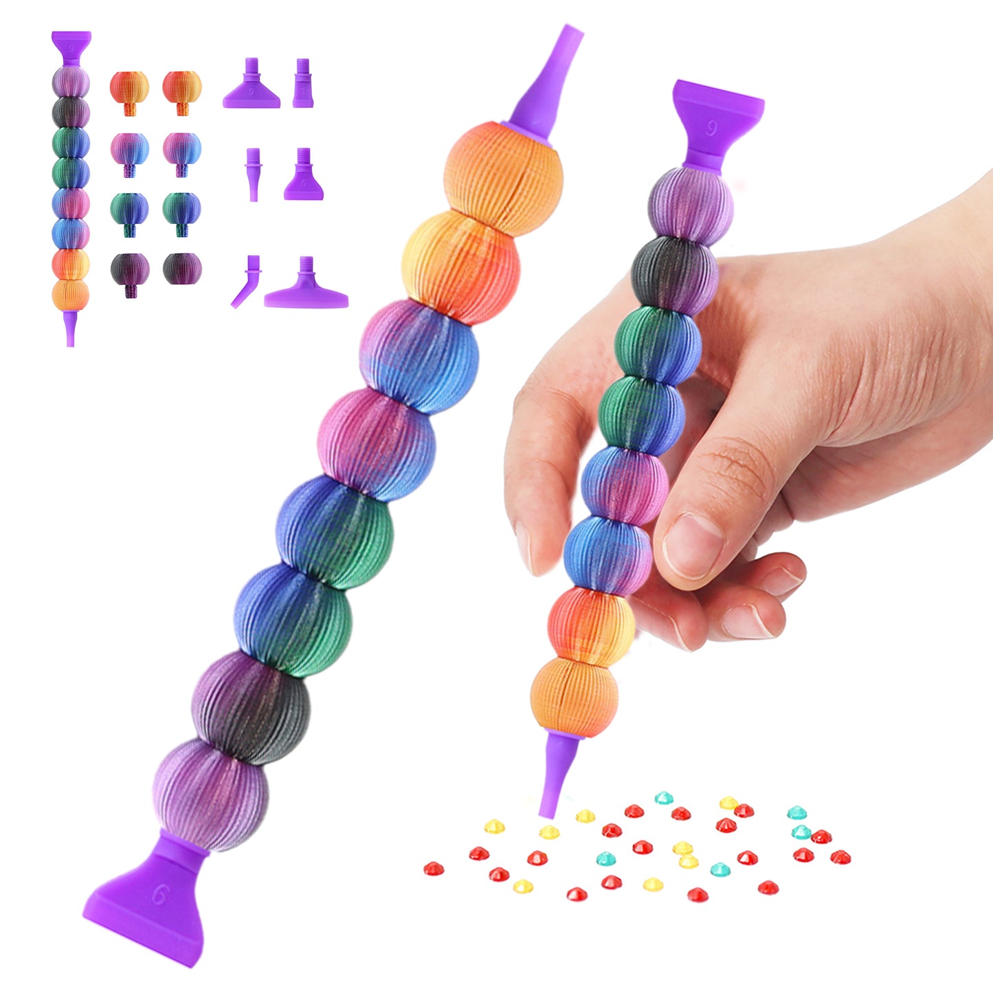 5D Diamond Painting Pen Kit Diamond Art Pen for DIY Diamond Art (4 Colors)