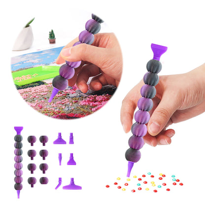 5D Diamond Painting Pen Kit Diamond Art Pen for DIY Diamond Art (Black Purple)