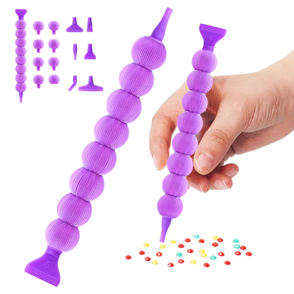 5D Diamond Painting Pen Kit Diamond Art Pen for DIY Diamond Art Tools (Purple)