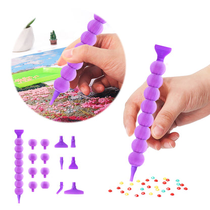 5D Diamond Painting Pen Kit Diamond Art Pen for DIY Diamond Art Tools (Purple)