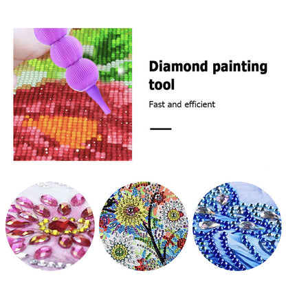 5D Diamond Painting Pen Kit Diamond Art Pen for DIY Diamond Art Tools (Purple)
