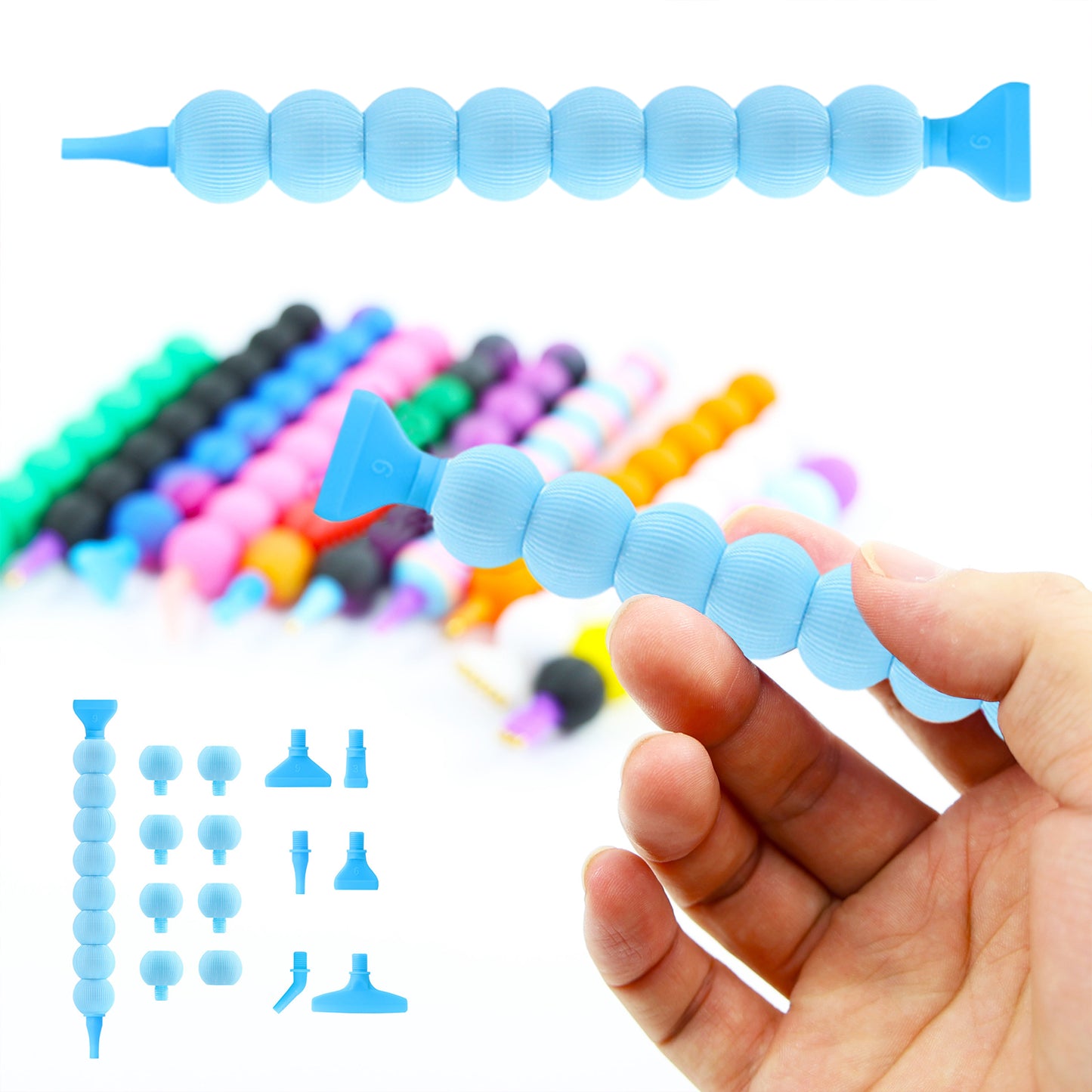 5D Diamond Painting Pen Kit Diamond Art Pen for DIY Diamond Art Tools (Blue)