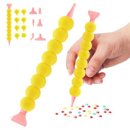 5D Diamond Painting Pen Kit Diamond Art Pen for DIY Diamond Art Tools (Yellow)
