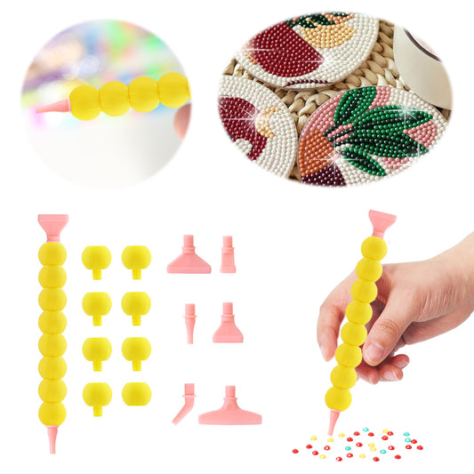 5D Diamond Painting Pen Kit Diamond Art Pen for DIY Diamond Art Tools (Yellow)