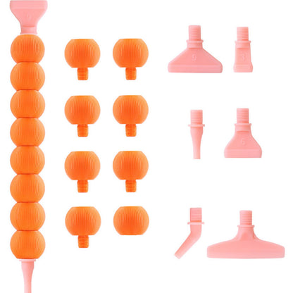 5D Diamond Painting Pen Kit Diamond Art Pen for DIY Diamond Art Tools (Orange)