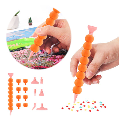5D Diamond Painting Pen Kit Diamond Art Pen for DIY Diamond Art Tools (Orange)