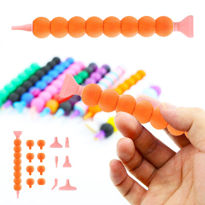 5D Diamond Painting Pen Kit Diamond Art Pen for DIY Diamond Art Tools (Orange)