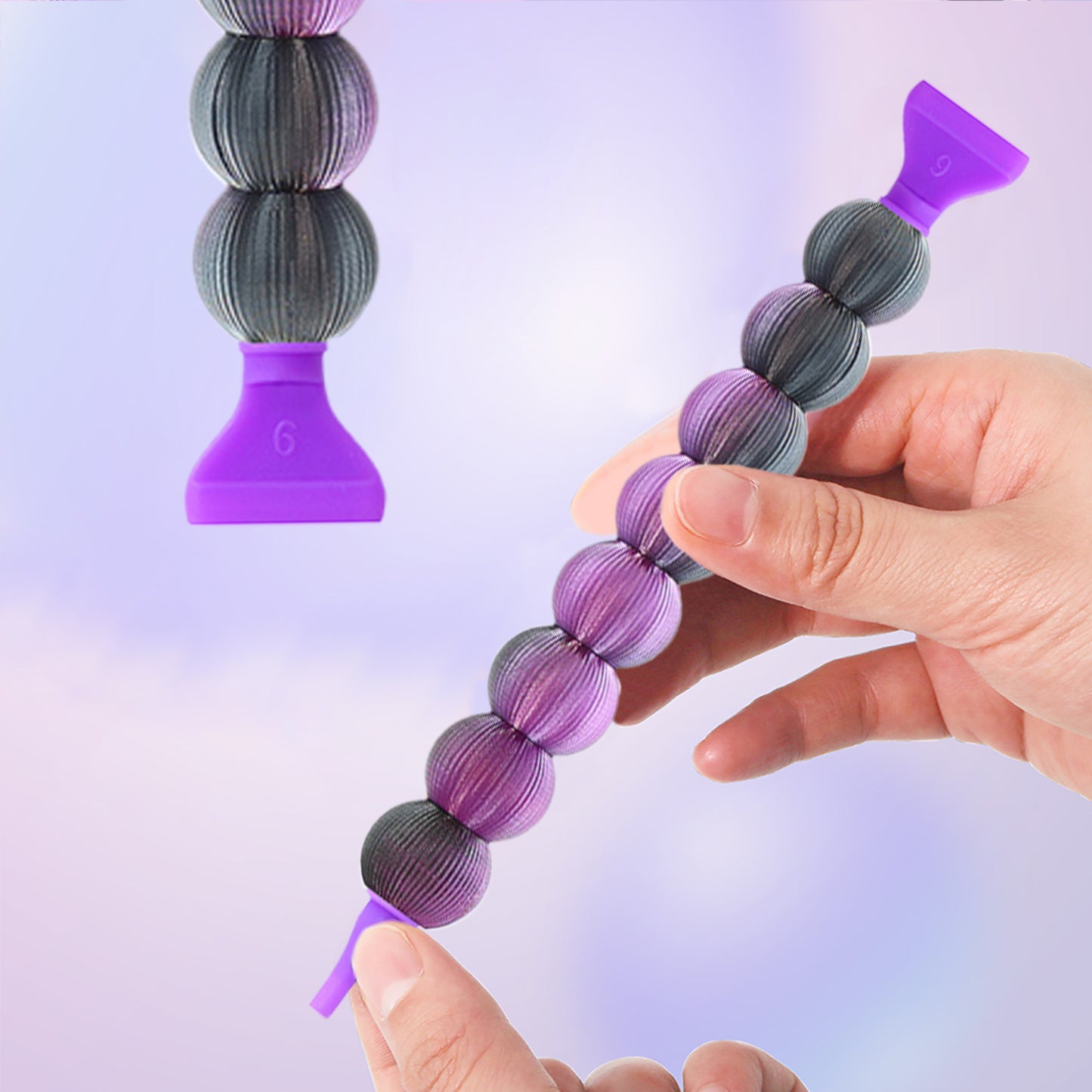 Diamond Painting Pen Diamond Art Pen 5D Diamond Painting Tools (Black Purple)