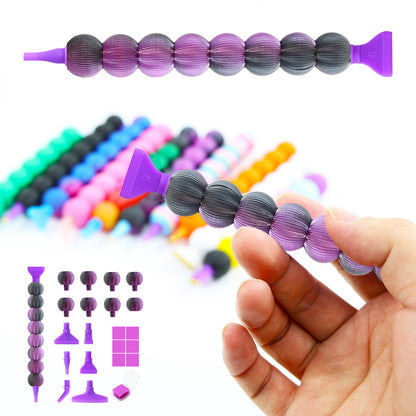 Diamond Painting Pen Diamond Art Pen 5D Diamond Painting Tools (Black Purple)
