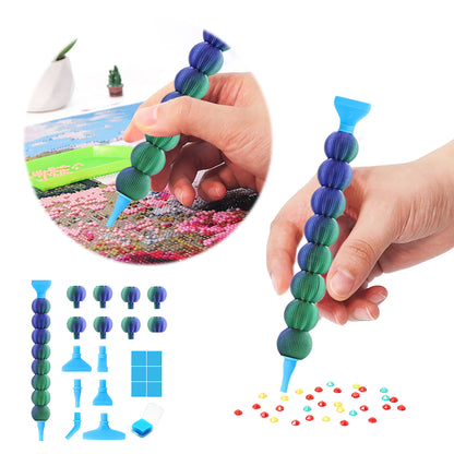 Diamond Painting Pen Diamond Art Pen 5D Diamond Painting Tools (Blue Green)