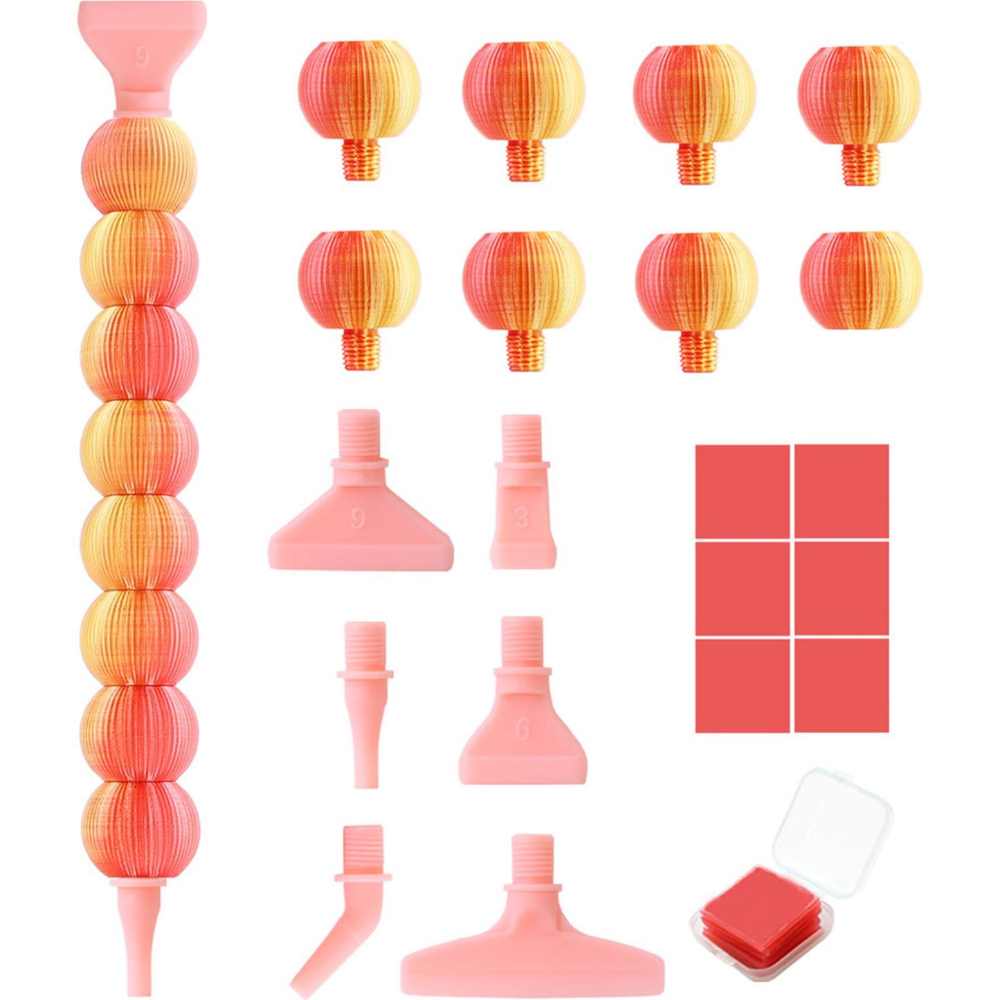 Diamond Painting Pen Diamond Art Pen 5D Diamond Painting Tools (Gold Red)