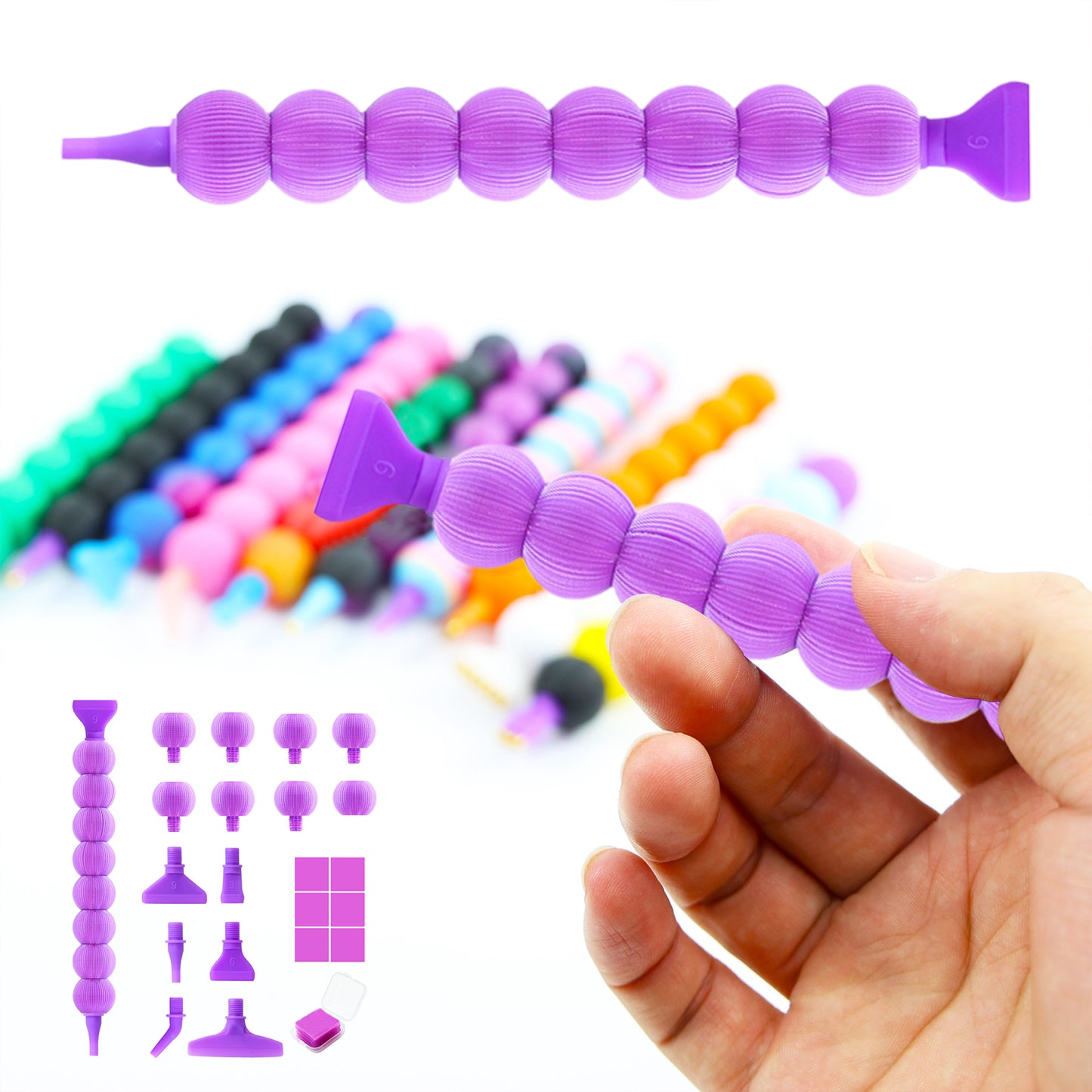 Diamond Painting Pen Diamond Art Pen 5D DIY Diamond Painting Tools (Purple)