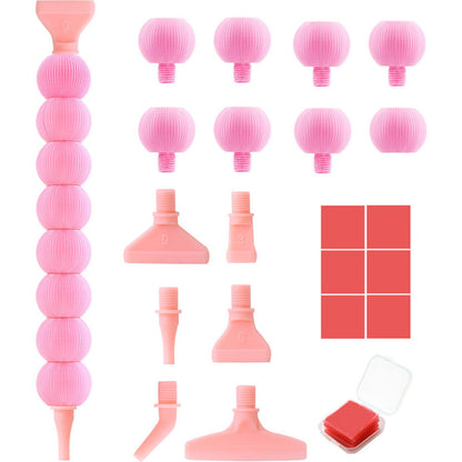 Diamond Painting Pen Diamond Art Pen 5D DIY Diamond Painting Tools (Pink)