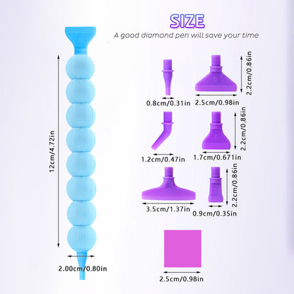 Diamond Painting Pen Diamond Art Pen 5D DIY Diamond Painting Tools (Blue)