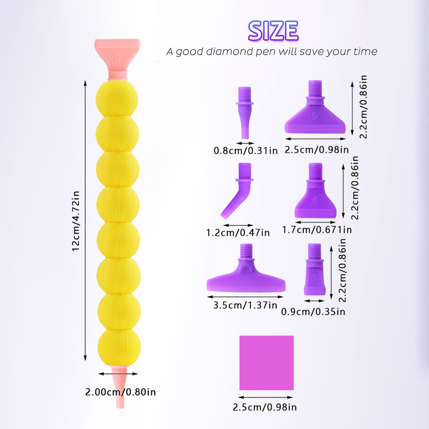 Diamond Painting Pen Diamond Art Pen 5D DIY Diamond Painting Tools (Yellow)