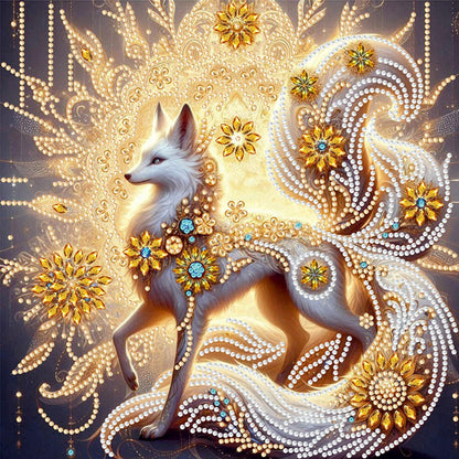 Glamour Fox - Special Shaped Drill Diamond Painting 30*30CM
