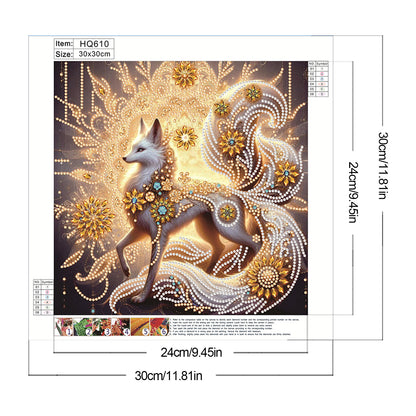 Glamour Fox - Special Shaped Drill Diamond Painting 30*30CM