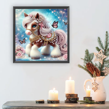 Cute Pony - Special Shaped Drill Diamond Painting 30*30CM