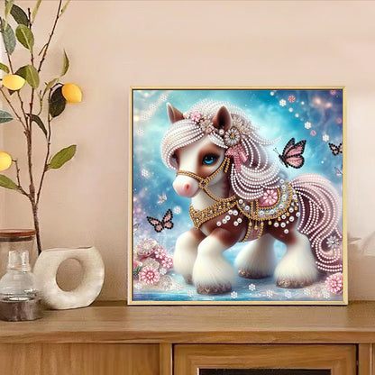 Cute Pony - Special Shaped Drill Diamond Painting 30*30CM