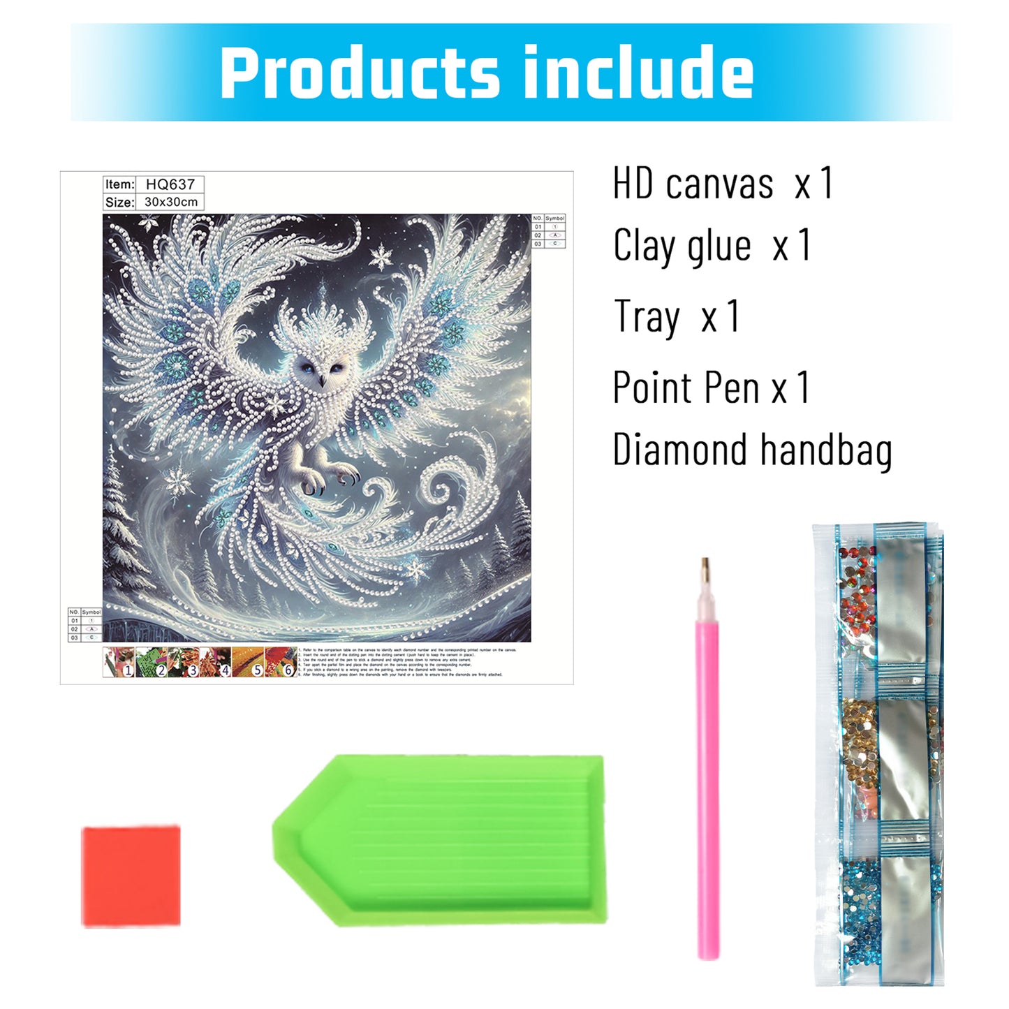 Owl - Special Shaped Drill Diamond Painting 30*30CM