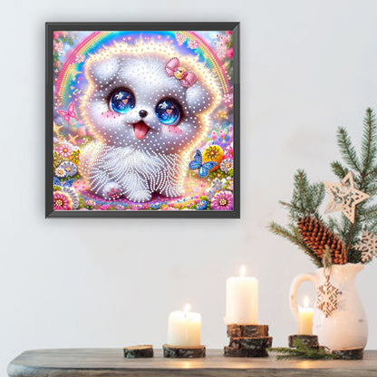 Cute Puppy - Special Shaped Drill Diamond Painting 30*30CM