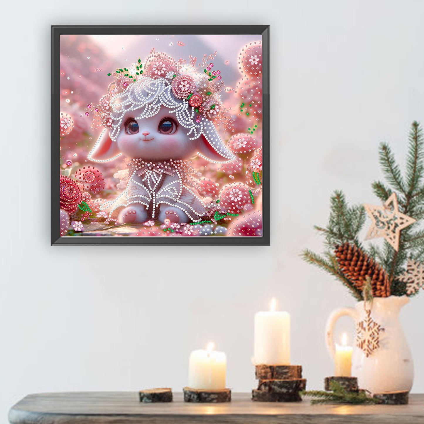 Cute Lamb - Special Shaped Drill Diamond Painting 30*30CM