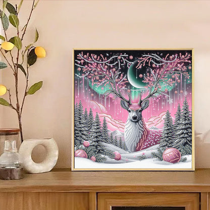 Snowy Reindeer - Special Shaped Drill Diamond Painting 30*30CM
