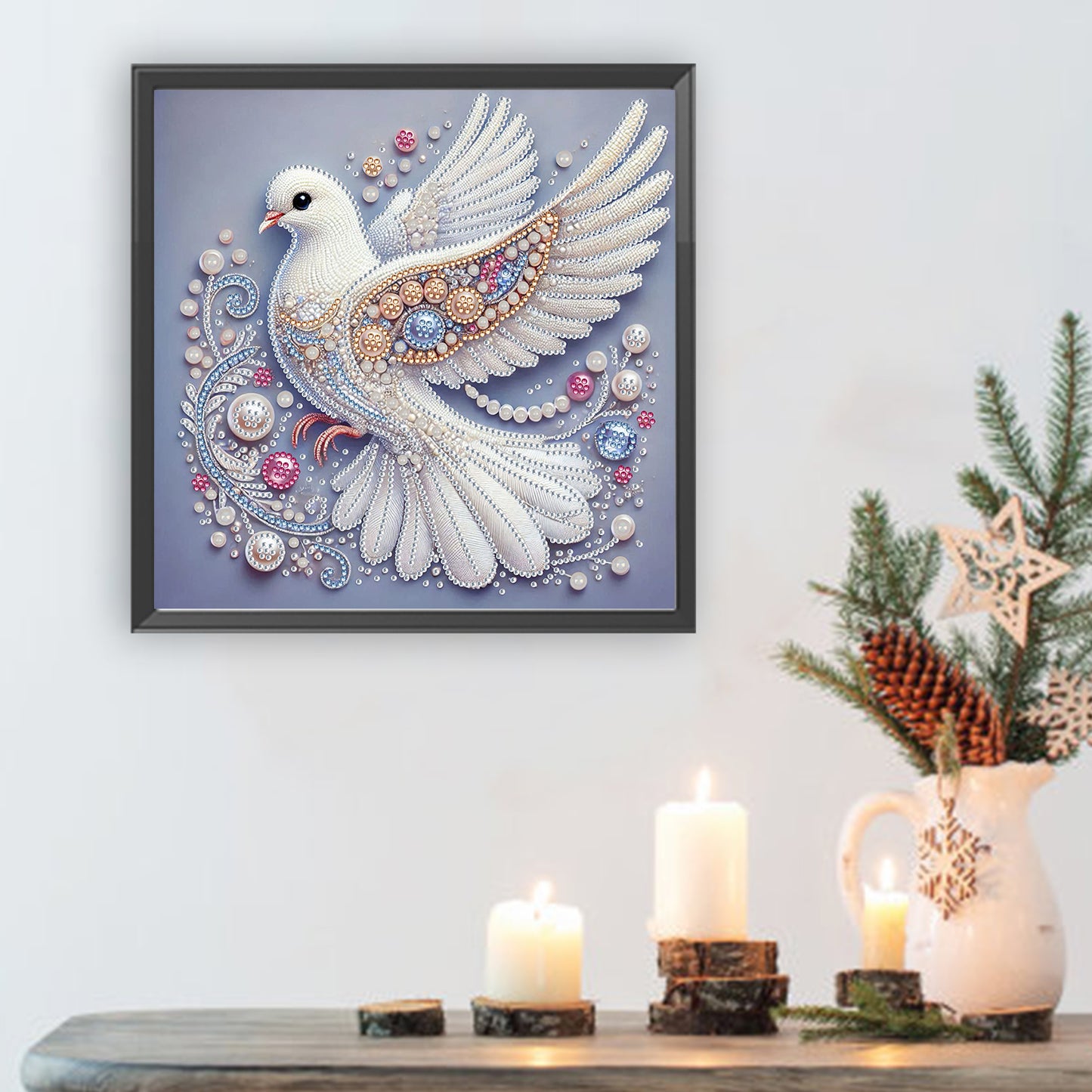 Glamour Pigeon - Special Shaped Drill Diamond Painting 30*30CM