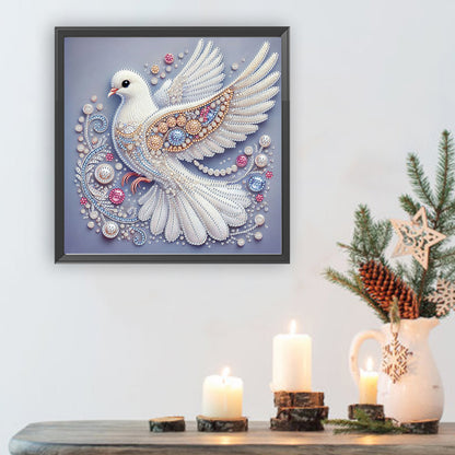 Glamour Pigeon - Special Shaped Drill Diamond Painting 30*30CM