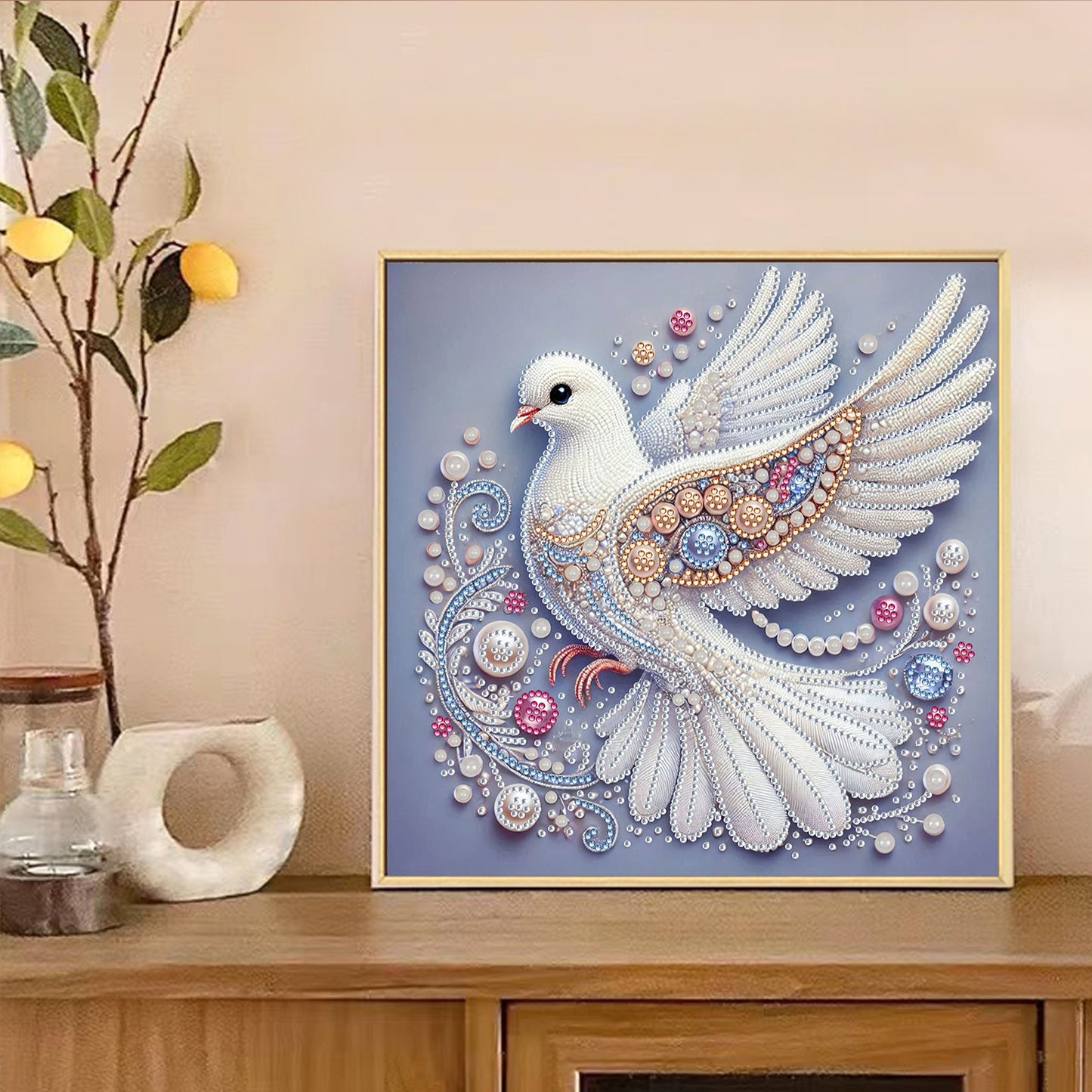 Glamour Pigeon - Special Shaped Drill Diamond Painting 30*30CM