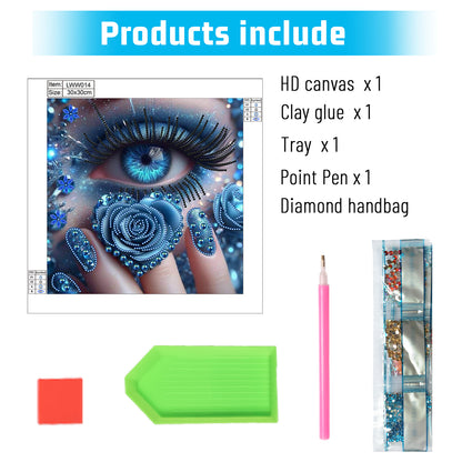 Enchanting Woman'S Eyes - Special Shaped Drill Diamond Painting 30*30CM