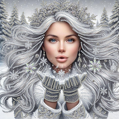 Enchanting Woman - Special Shaped Drill Diamond Painting 30*30CM